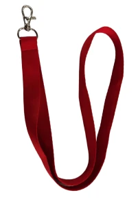 ROTE POLYESTERLEINE 2 cm FISCHKARABINER