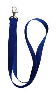 BLAUE POLYESTERLEINE, 2 cm, FISCHKARABINER