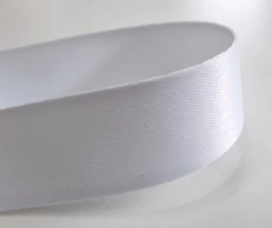 WEISSES POLYESTERBAND 20 mm (für Schlüsselband), Karton 800 Meter