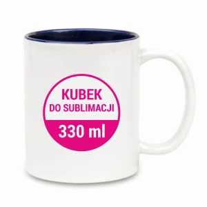 SUBLIMATIONstasse, innen farbig, 330 ml (verschiedene Farben)